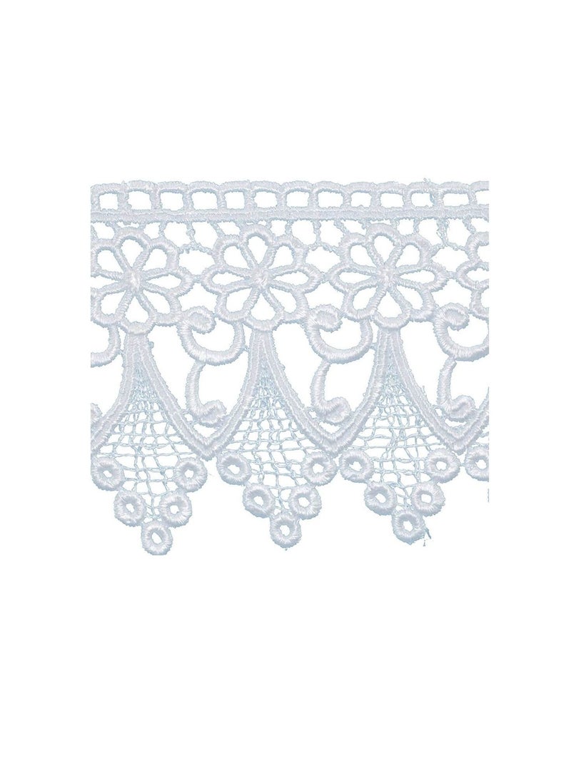 Crown Edge Venice Lace Trim 3-1/4in White - Image 3