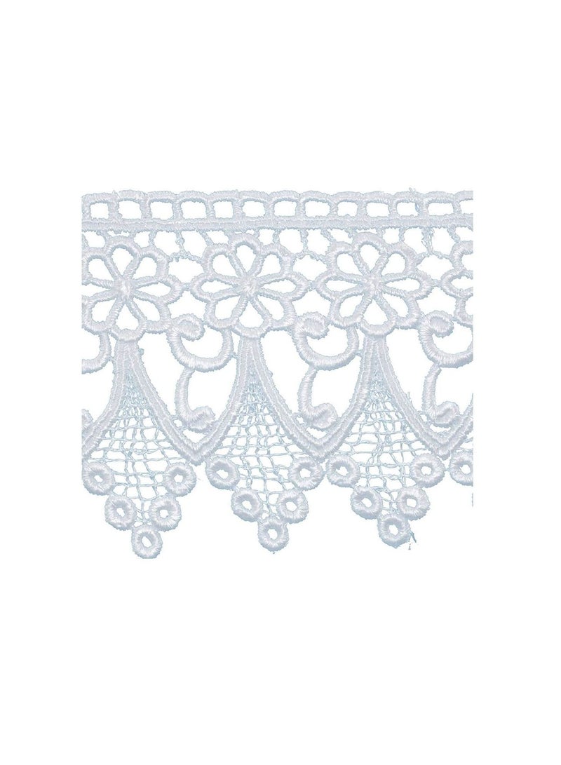 Crown Edge Venice Lace Trim 3-1/4in White - Image 2