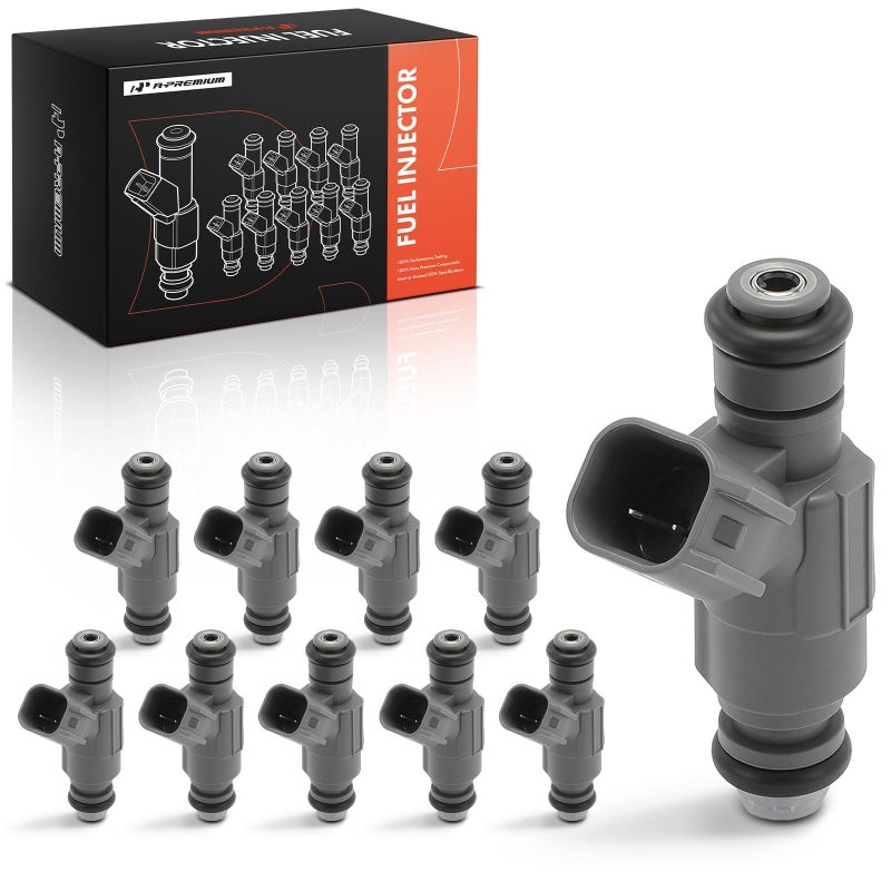 A-Premium APremium Fuel Injectors Set of 10 Compatible with Dodge Ram 25003500 19982003 80L Replace 53031571 RL031571 - Image 2