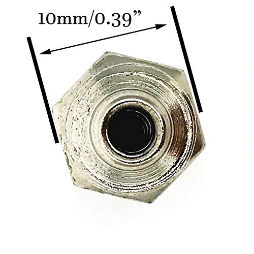 XMHF Silver Tone M8 5/16" Male Thread Straight Grease Nipple Zerk Fitting Nozzle 30Pcs - Image 5
