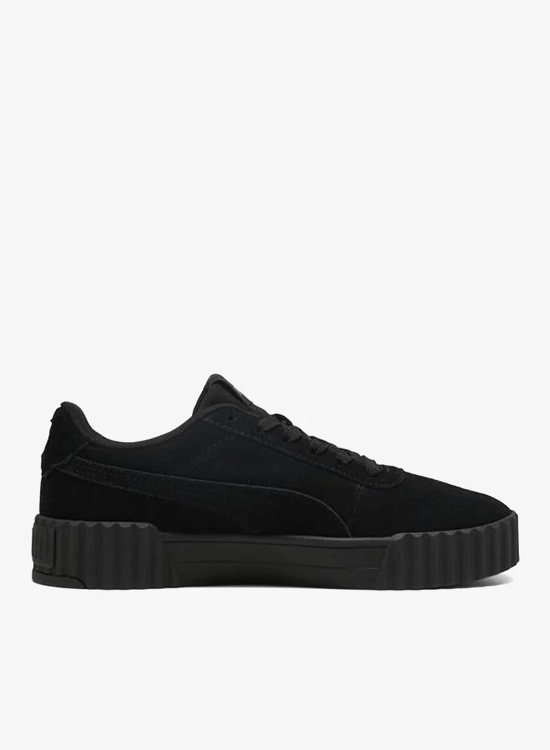 Puma PUMA Black-PUMA Gold Carina 3.0 Suede Sneakers Women for Women | Best Price UAE