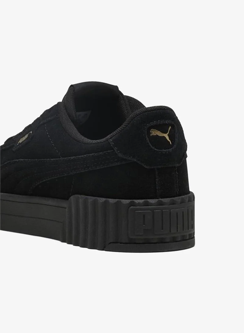 Puma PUMA Black-PUMA Gold Carina 3.0 Suede Sneakers Women for Women | Best Price UAE