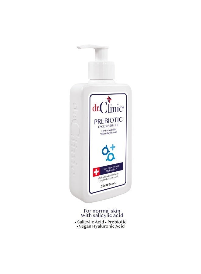 dr.Clinic DR. CLINIC | Prebiotic Face Wash Gel Cleanser | Pore-Cleansing Facial Wash | Enriched with Salicylic Acid & Prebiotics | For Normal Skin | 250 ml - Image 5