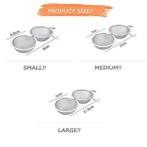 pepplo® 1PCS Tea Infuser, Upgraded Tea Strainer, Premium Tea Infusers for Loose Tea, Tea Steeper, Tea Ball for Tea Flavoring Herbal Spices Seasonings (Medium) - Image 2