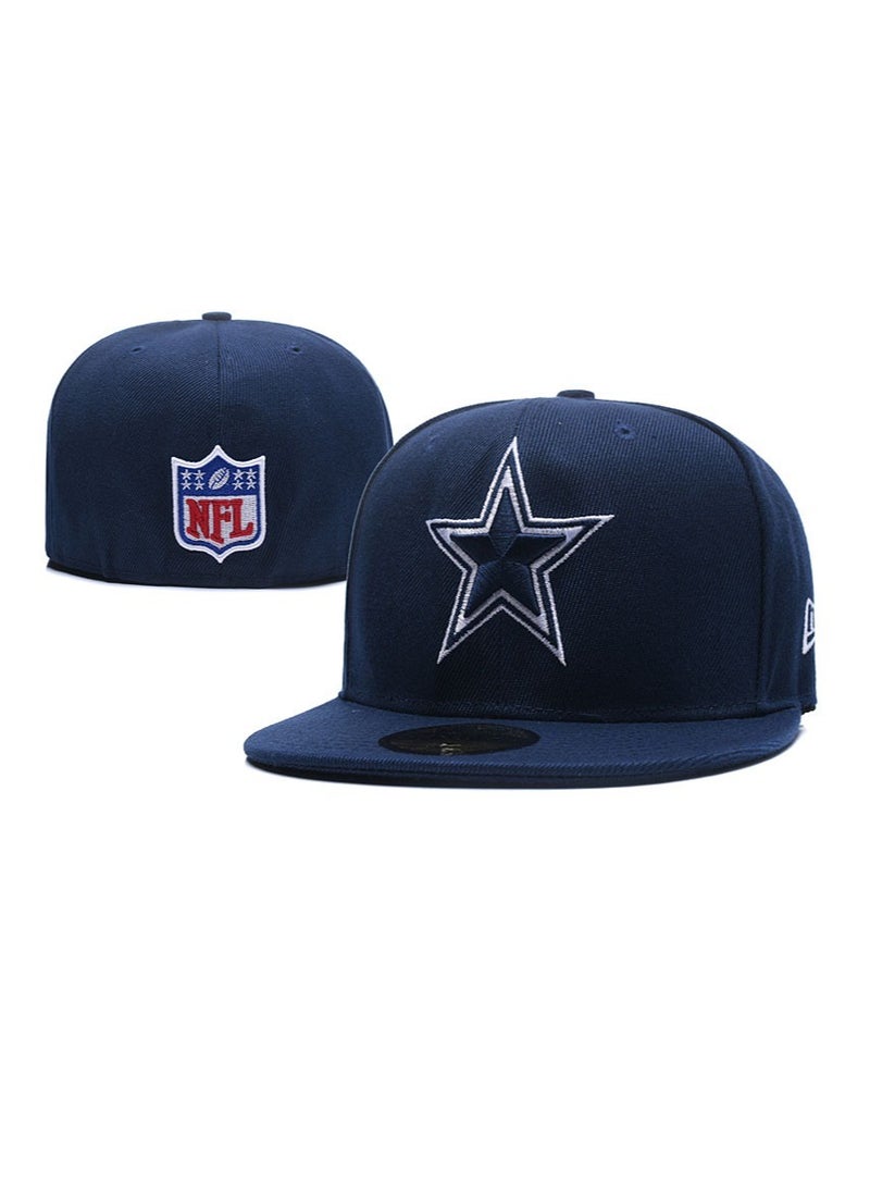 NEW ERA 3D Embroidered Fitted Baseball Team Cap with Closed Back for Sun Protection-63.5CM