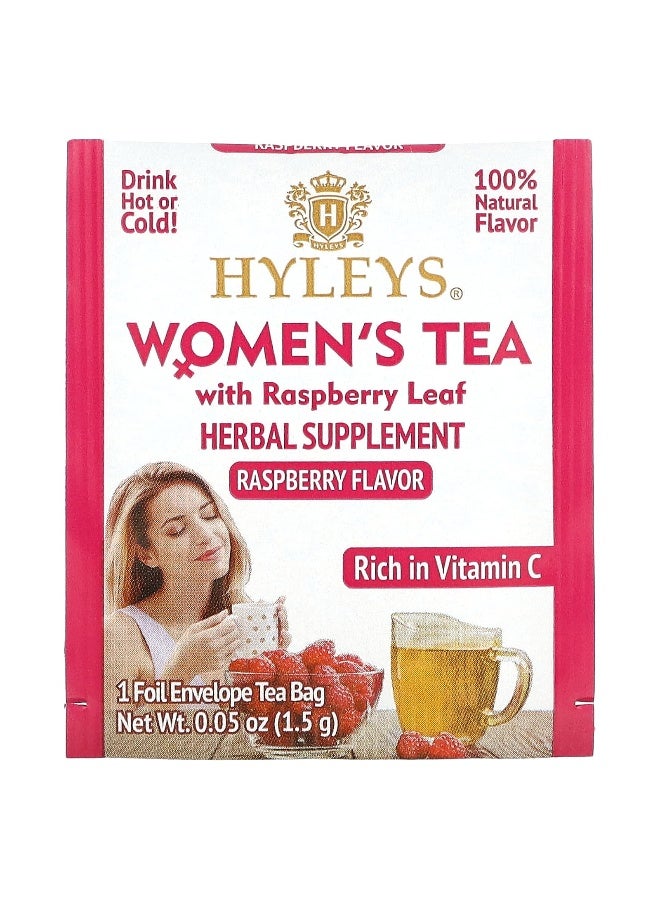 Hyleys Tea, Women's Tea with Raspberry Leaf, Raspberry, 25 Foil Envelop Tea Bags, 0.05 oz (1.5 g) Each (Packaging may vary) - Image 3