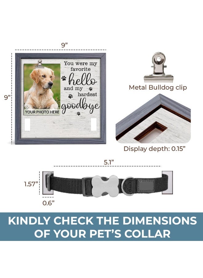 Pet Memorial Picture Frame, Sympathy Gift for Loss of Dog or Cat, Pet Loss Remembrance Frame (Photo u0026 Collar Not Included) - Image 3