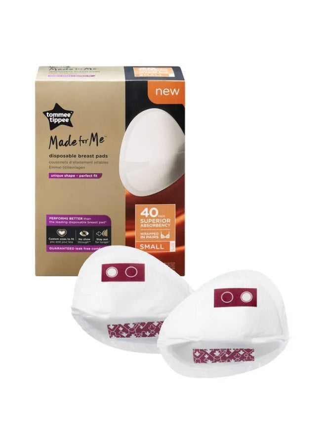Tommee Tippee UK Tommee Tippee - Made For Me Disposable Breast Pads 40pcs - S - Pack of 2