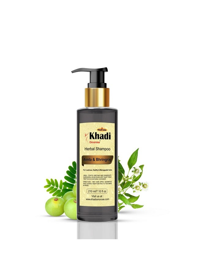 Khadi Omorose Ayurvedic Amla & Bhringraj Shampoo, 210 ml - Image 1