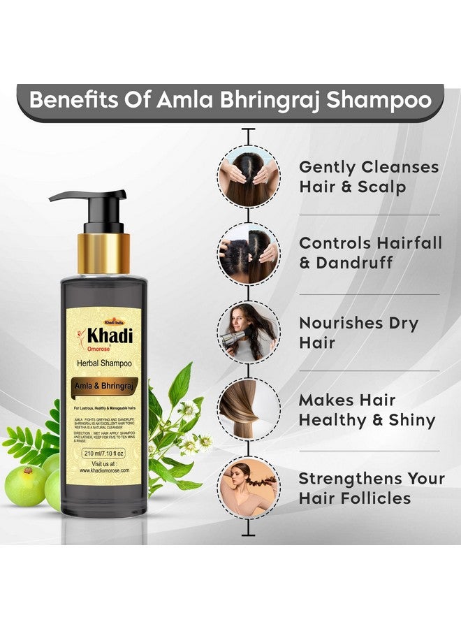 Khadi Omorose Ayurvedic Amla & Bhringraj Shampoo, 210 ml - Image 3
