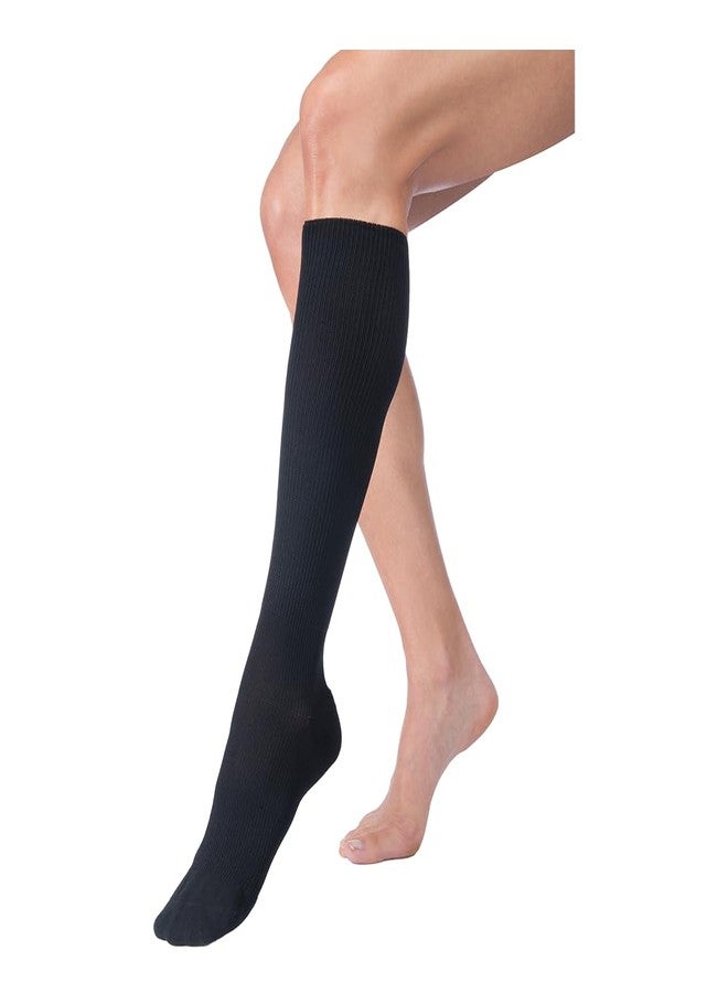 JOBST FarrowHybrid ADI Knee High Compression Liner 20-30 mmHg - Designed to be Worn with JOBST FarrowWrap Garments - Black, Wide, Small - Image 1