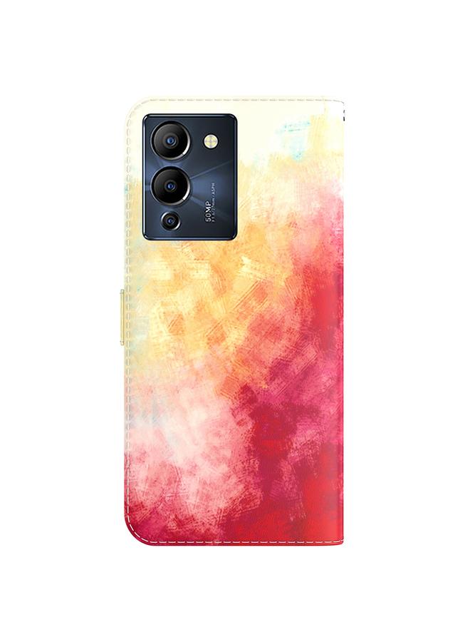 Zaboon Case For Infinix Note 12 G96/X670 Watercolor Pattern Horizontal Flip Leather Phone Case - Image 3