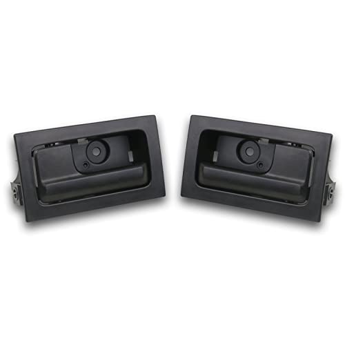 TQPONLY Interior Door Handle Front/Rear Left Driver& Right Passenger Side (Black) Compatible with 2009-2014 Ford F150 Replaces 9L3Z-1522601-AC 9L3Z-1522600-AC - Image 1