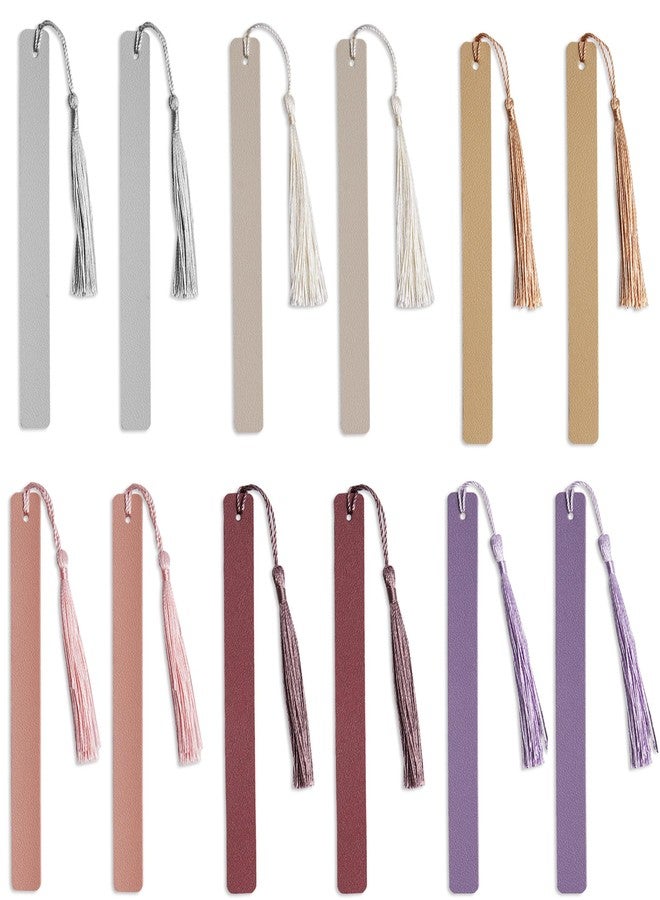 Haecsfl 12 Pcs Pastel Leather Bookmarks Colorful for Women Students Teachers Book Lovers Reading Supplies(12colors3) - Image 2