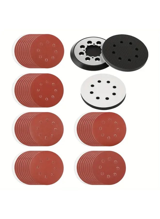 63pcs Hook Loop Sanding Pads 60 Discs For Dewalt DWE6423 DWE6421 DCW210B Sander - Image 1