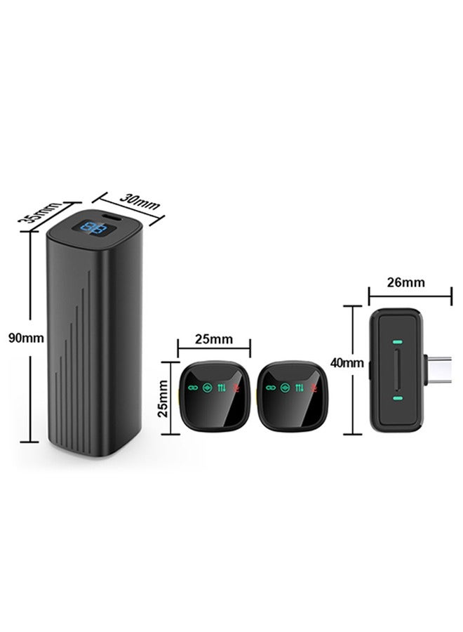 ميكروفون لاسلكي صغير الحجم [أحدث طراز]، ميكروفون مغناطيسي صغير الحجم لأجهزة iPhone وAndroid والكمبيوتر الشخصي، بطارية تدوم حتى 30 ساعة، مدى يصل إلى 300 قدم، صوت عالي الدقة مع خاصية تقليل الضوضاء، ميكروفون لاسلكي لتسجيل البث المباشر على يوتيوب وفيسبوك وتيك توك ومدونات الفيديو - أسود - Image 5