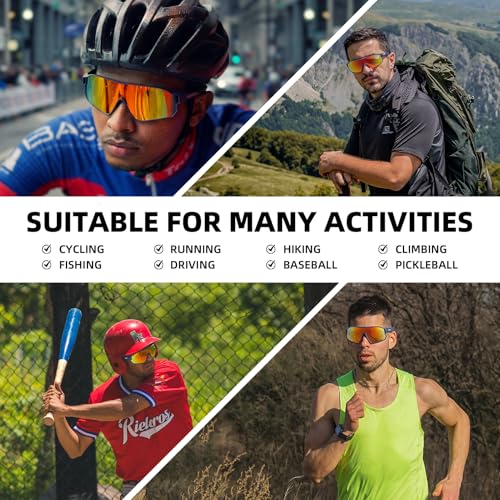 ROCKBROS Polarized Sunglasses UV Protection for Women Men Cycling Sunglasses, Green, Standard - Image 2