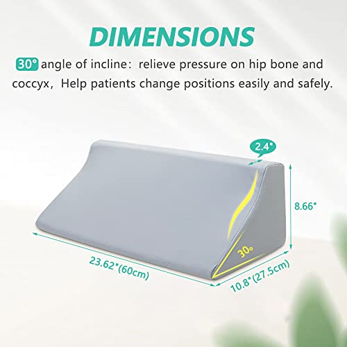 Mistuki Bedsore Pressure Relief Pillow Treatment for Elderly Bed Sores Buttocks Wedge Post Surgery Ulcer Prevention Medical Positioning Pad Bedridden Patient Turning Incline Pillow Foam Cushion - Image 4