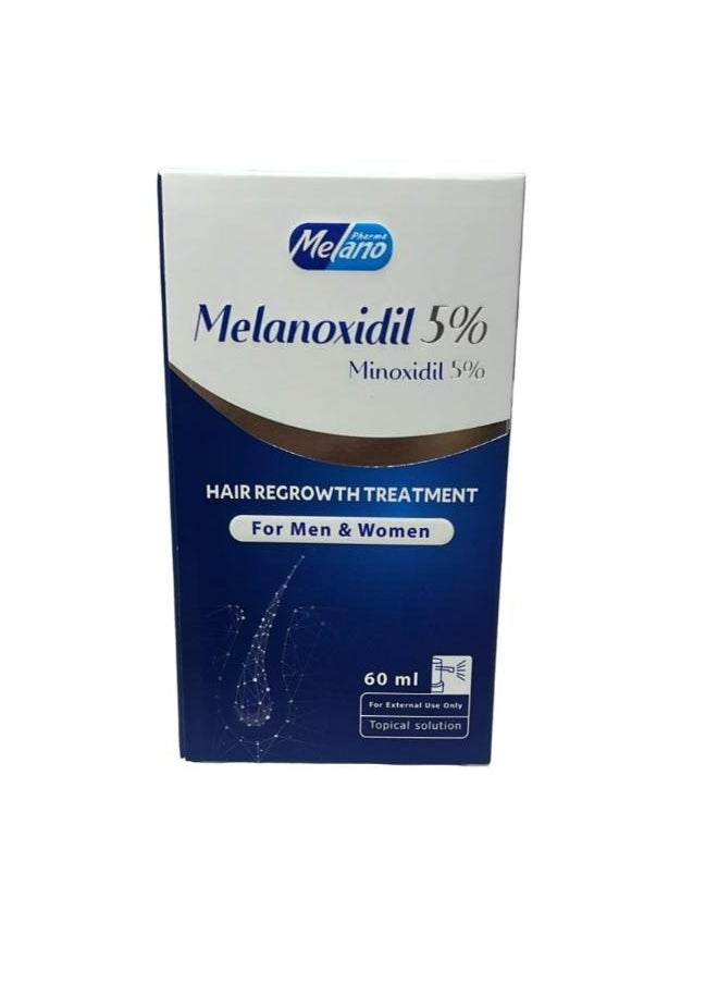 MELANO Melanoxidil 5% Topical Solution 60 ML  - Image 1