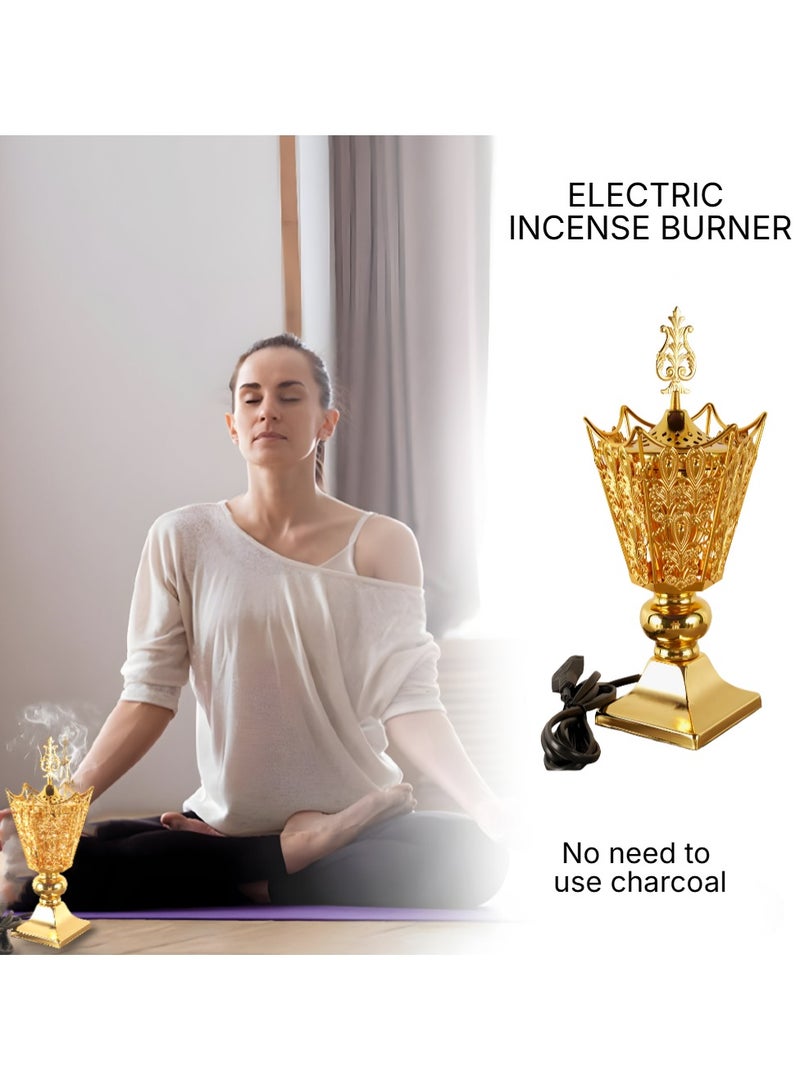 Premium Electric Incense Oud Holder Luxurious design for Home and Office Fragrance - Image 2