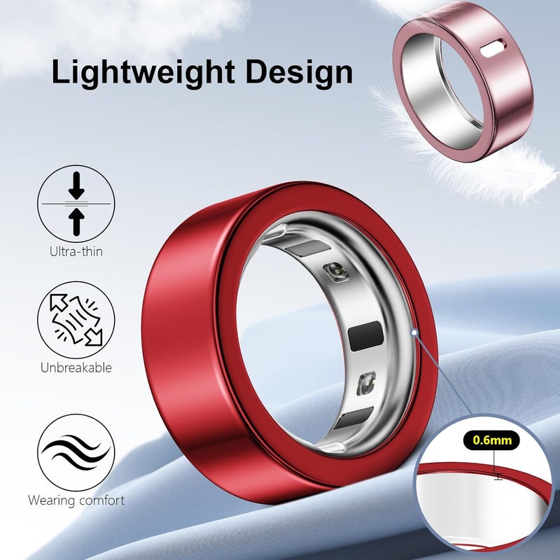 Hexasider 5 Pack Ring Cover Compatible with Oura Ring Gen 4/Oura Ring Gen 3 Horizon/Heritage, Elastic TPU Case for Oura Ring Protector Accessories for Oura Size 8 - Image 5