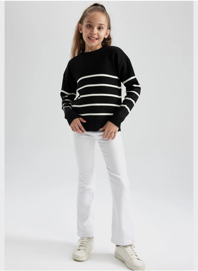 DeFacto Kids Stripe Knitted Sweater