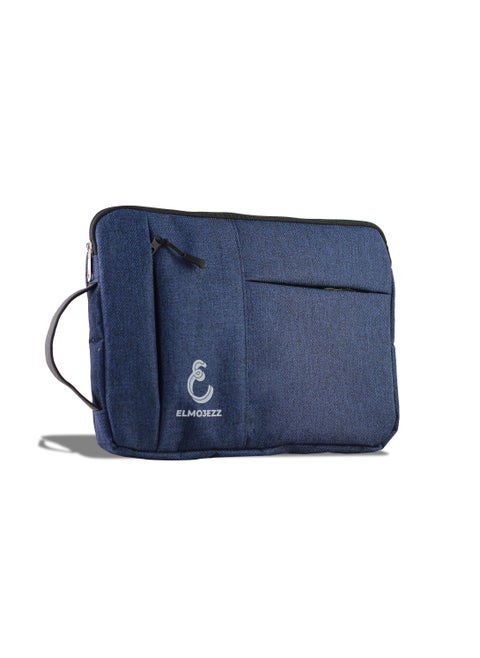 Laptop Sleeve Bag Compatible with MacBook Air/Pro, 13-13.3/14 inch Notebook, Compatible with MacBook Pro 14 inch M3 M2 M1 Chip Pro Max 2024-2021, Polyester Case with Pocket (Blue)