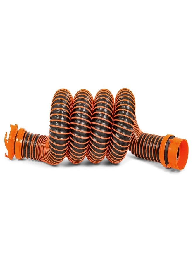 Camco RhinoEXTREME 10-Foot Sewer Hose Kit for Camper & RV - Crush Resistant TPE Technology - Pre-Attached Rhino Swivel Fittings for Secure Connection - Heavy Duty (39854) - Image 1