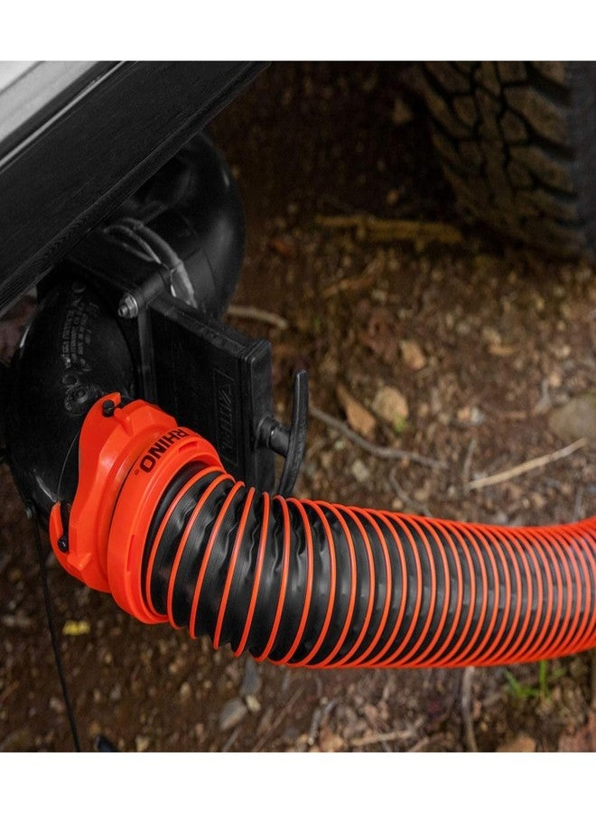 Camco RhinoEXTREME 10-Foot Sewer Hose Kit for Camper & RV - Crush Resistant TPE Technology - Pre-Attached Rhino Swivel Fittings for Secure Connection - Heavy Duty (39854) - Image 3