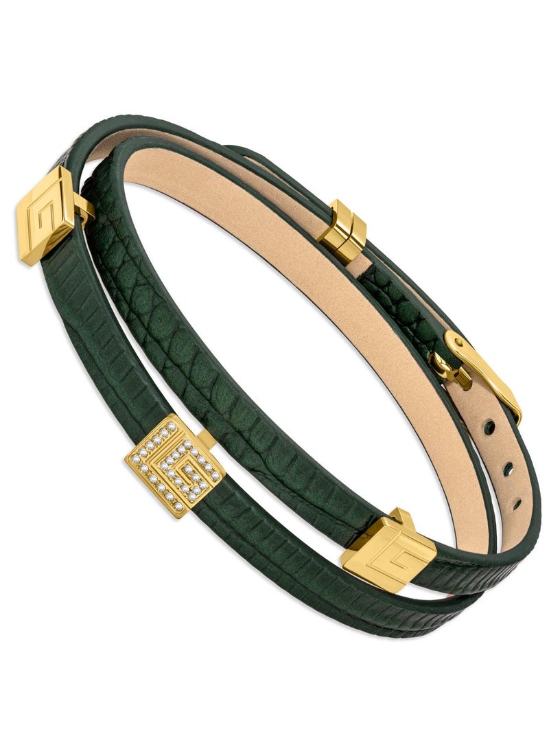 Guy Laroche Vivienne Gold-Plated Crystals Earrings - Image 2