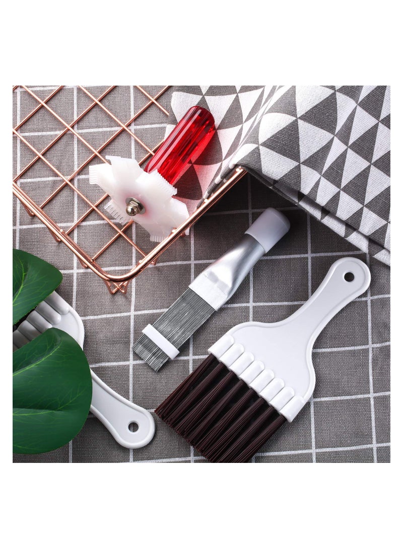 Excefore 4 Pieces Air Conditioner Condenser Fin Cleaning Brush Coil Comb Stainless Steel Refrigerator Cleaner Whisk  - Image 5