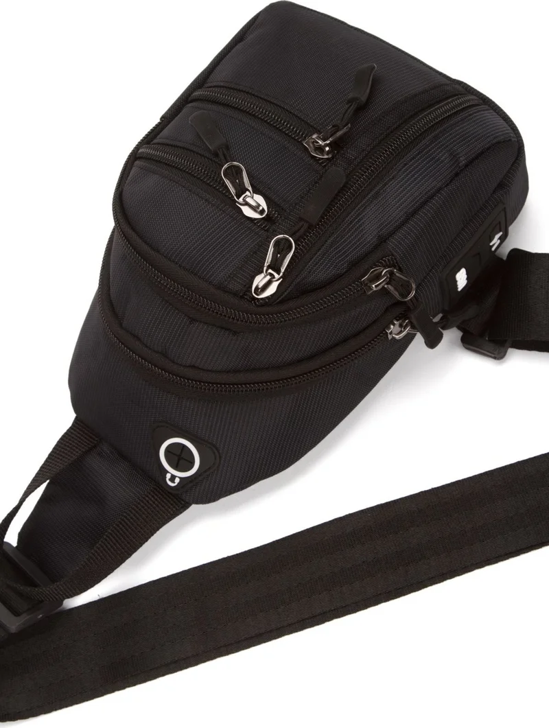 Avca Small Size Waterproof Headphone USB Output Waist Bag Cross Shoulder Crossbody Chest Bag