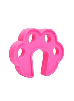 Safe-O-Kid Pack Of 2 Fit All Sleek Design Strong Silicone Door Stopper Pink  - Image 2