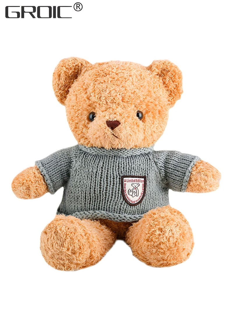 GROIC - 30CM Teddy Bear Stuffed Animal Plush Bear with Sweater, Lovely Plushies for Animal Themed Parties,Children's Companion Toy - Image 1