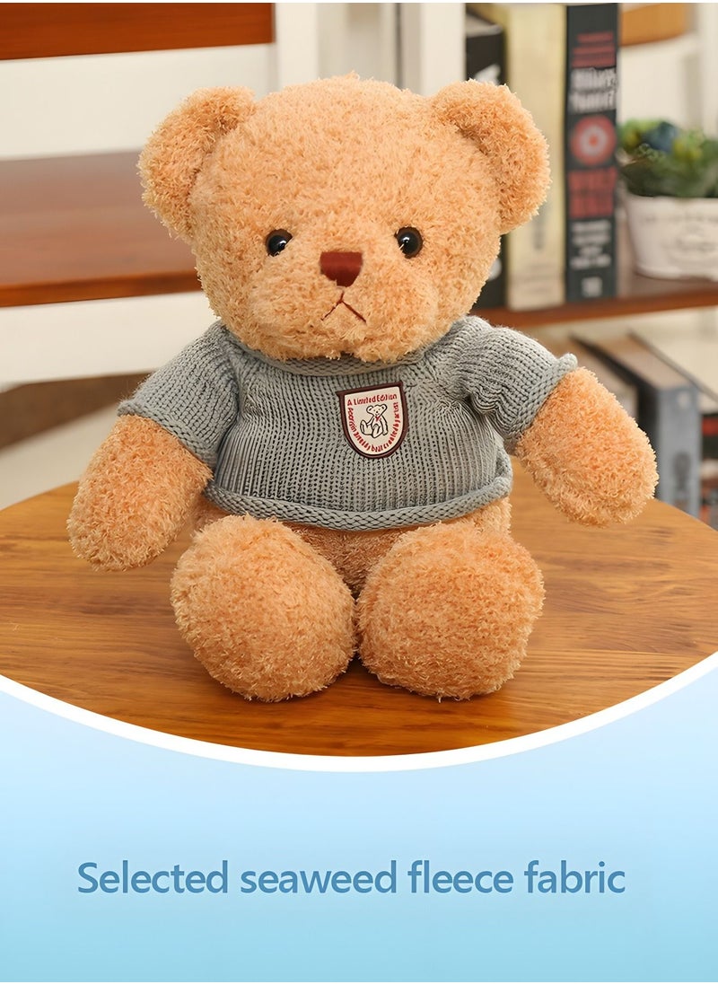 GROIC - 30CM Teddy Bear Stuffed Animal Plush Bear with Sweater, Lovely Plushies for Animal Themed Parties,Children's Companion Toy - Image 1