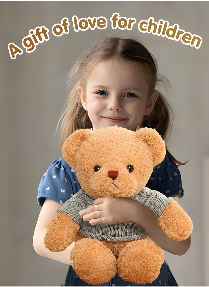 GROIC - 30CM Teddy Bear Stuffed Animal Plush Bear with Sweater, Lovely Plushies for Animal Themed Parties,Children's Companion Toy - Image 1