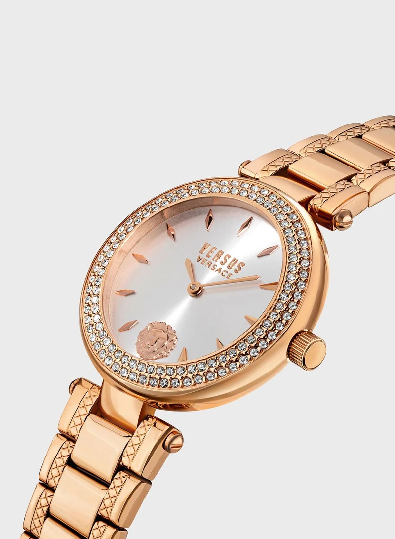 VERSUS VERSACE Steel Strap Analog Watch