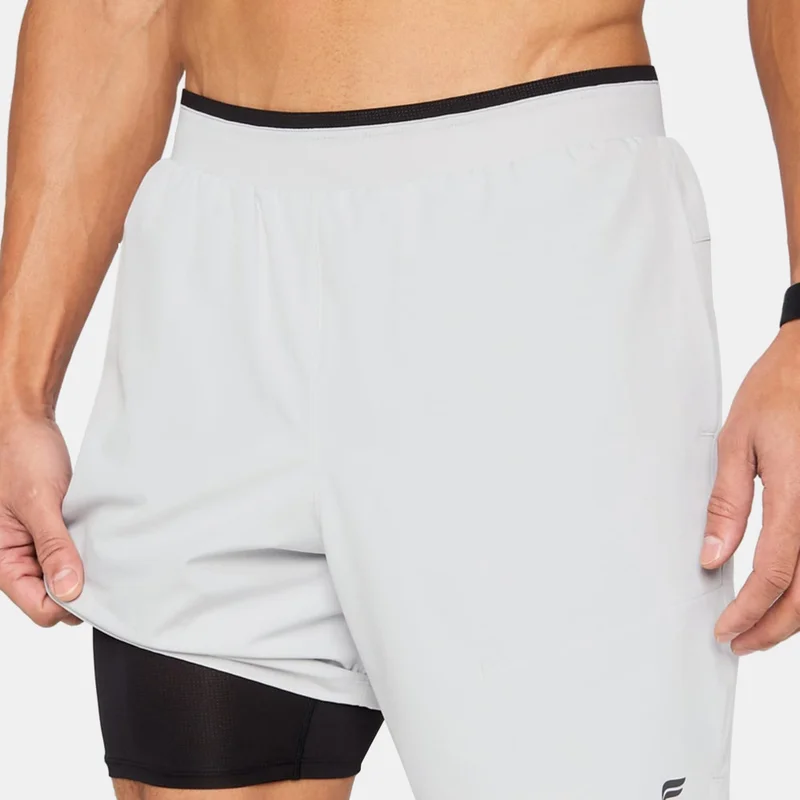 Fabletics Grey THE 7 FUNDAMENTAL SHORT II (LINED) for Men | Best Price UAE