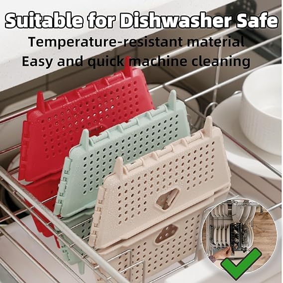 YEPZY ENTERPRISE Collapsible Strainers and Colanders for Kitchen Plastic Foldable Storage Basket SpaceSaving BPAFree Dishwasher Safe Sink Drainage Basket for Fruits Vegetables and Pasta 2 - Image 5