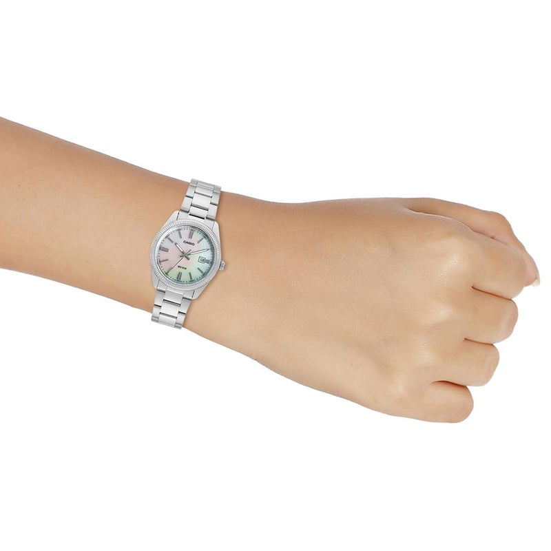 CASIO ساعة انتايسر للرجال MTP-1302DS-7AVDF بقرص أبيض للرجال (A2344) - Image 5