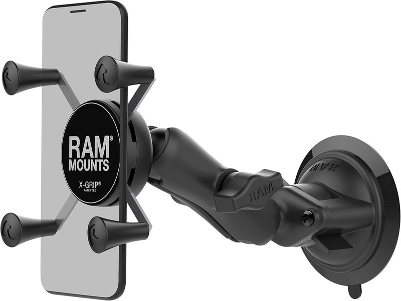 RAM Mounts X-Grip Phone Mount with Twist-Lock Suction Cup for Vehicle Windshields - Image 1