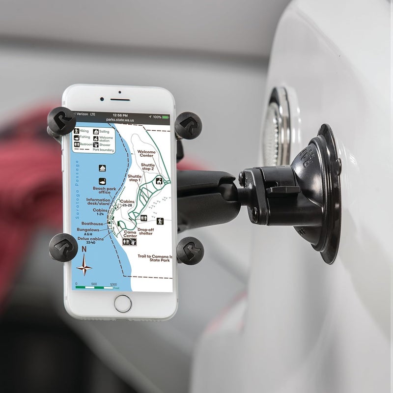 RAM Mounts X-Grip Phone Mount with Twist-Lock Suction Cup for Vehicle Windshields - Image 3