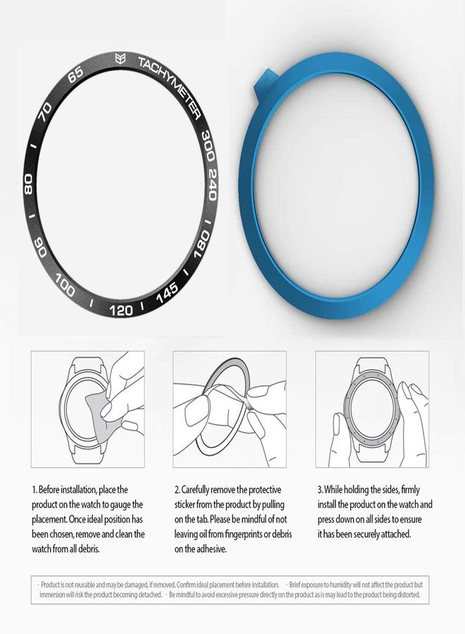 BaiHui Bezels Compatible Galaxy Watch 3 45mm Bezel Ring Adhesive Cover - Aluminum Metal Anti Scratch Protection for Galaxy Watch 3 45mm Accessory - Image 4