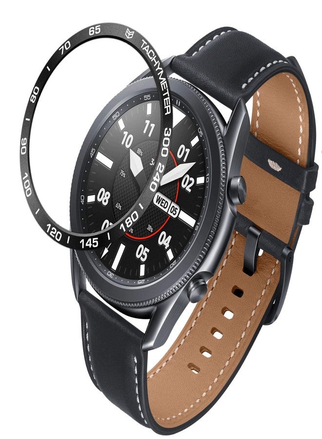 BaiHui Bezels Compatible Galaxy Watch 3 45mm Bezel Ring Adhesive Cover - Aluminum Metal Anti Scratch Protection for Galaxy Watch 3 45mm Accessory - Image 1