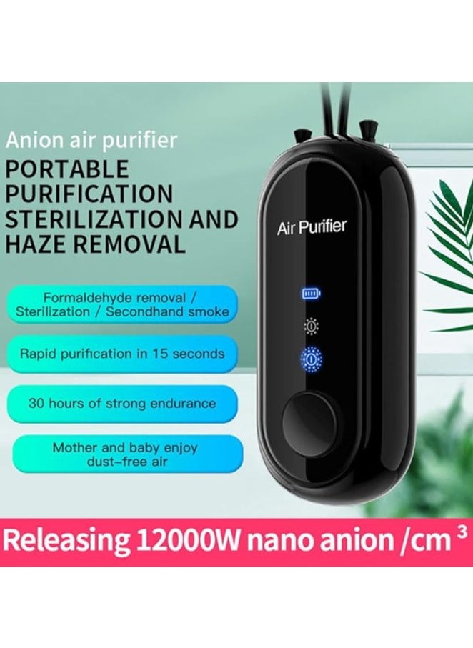 General Personal Air Purifier, Wearable Air Purifier Necklace, Portable Rechargeable Air Ionizer, No Static Electricity, Eliminates Pollen, Fog from Bedroom, Car and Airplane  - Image 2