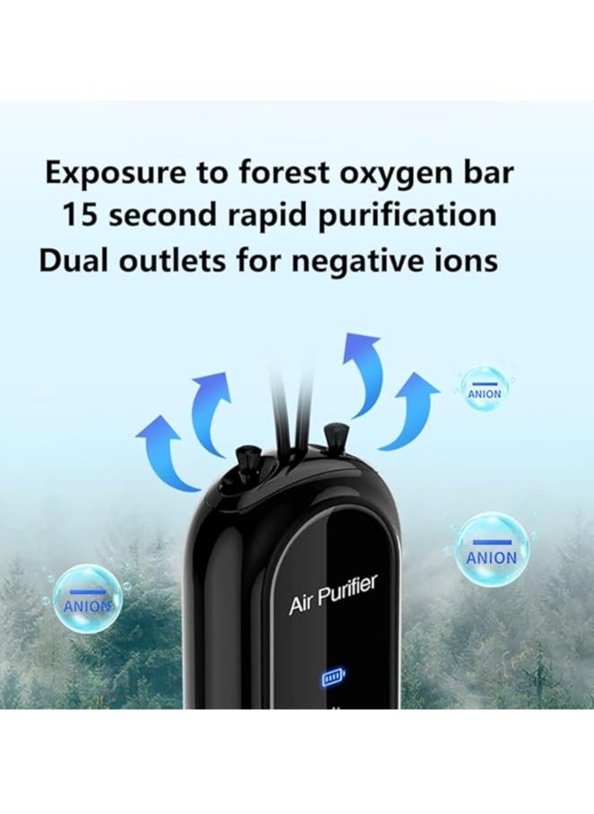 General Personal Air Purifier, Wearable Air Purifier Necklace, Portable Rechargeable Air Ionizer, No Static Electricity, Eliminates Pollen, Fog from Bedroom, Car and Airplane  - Image 3