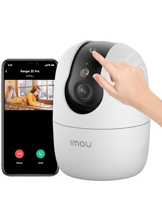 ايمو كاميرا Ranger 2C Pro بدقة 5 ميجابكسل (3K UHD)، اتصال Wi-Fi 6 مزدوج النطاق (2.4 و5 جيجاهرتز)، زر نداء بلمسة واحدة، اكتشاف الأشخاص بالذكاء الاصطناعي، تنبيهات حركة وصوت، صوت ثنائي الاتجاه، رؤية ليلية، متوافقة مع Alexa - Image 1