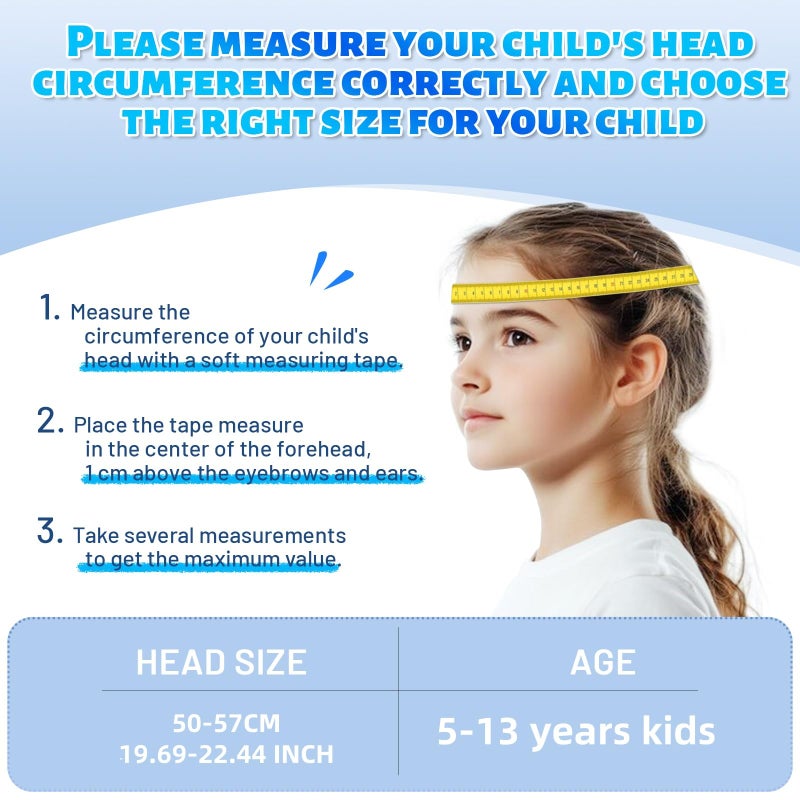 OnBros Kids Bike Helmet - Bike Helmets for 5-14 Boys or Girls with Visor, Children Bicycle Helmet for Skateboard Mountain Scooter Road Cycling, Lightweight and Adjustable 50-57CM - Image 3