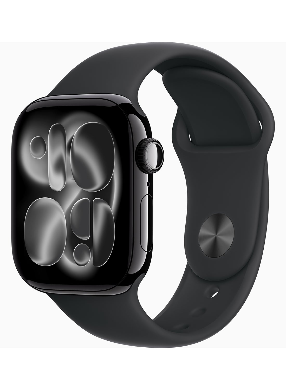 Apple Watch Series 11 GPS 42mm (Middle East Version) Jet Black Aluminium Case With Black Sport Band - S/M