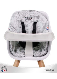Nania 2 In 1 Paulette Highchair With Reversible Cushion - Typo  - Image 3